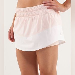 lululemon - Breeze By Skirt - Parfait Pink and White - 6